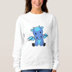 Dragon Blue Fairy Tale Fantasy Cute Sweatshirt