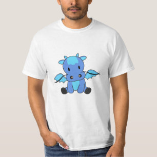 Dragon Blue Fairy Tale Fantasy Cute T-Shirt