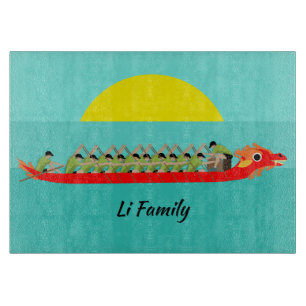 Dragon Boat Racing Cutting Board