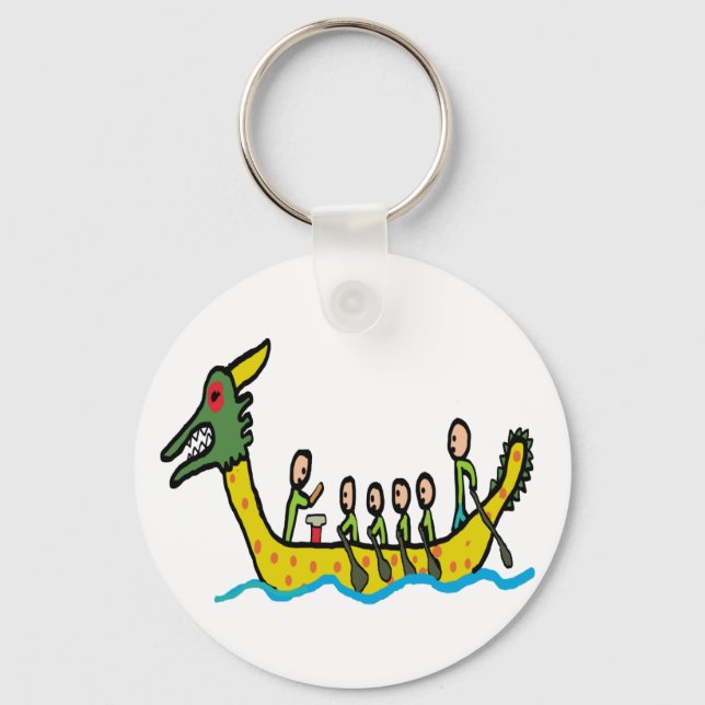 Dragon Boat Racing Keychain (Front)