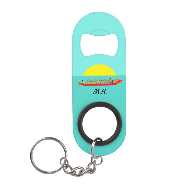 Dragon Boat Racing Keychain Bottle Opener (Front)