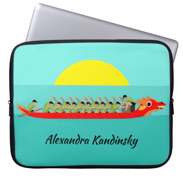 Dragon Boat Racing Laptop Sleeve (Front)
