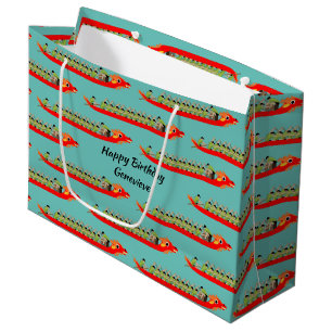 Dragon Boat Racing Large Gift Bag