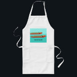 Dragon Boat Racing Long Apron<br><div class="desc">Dragon boat racing design with customisable text.</div>
