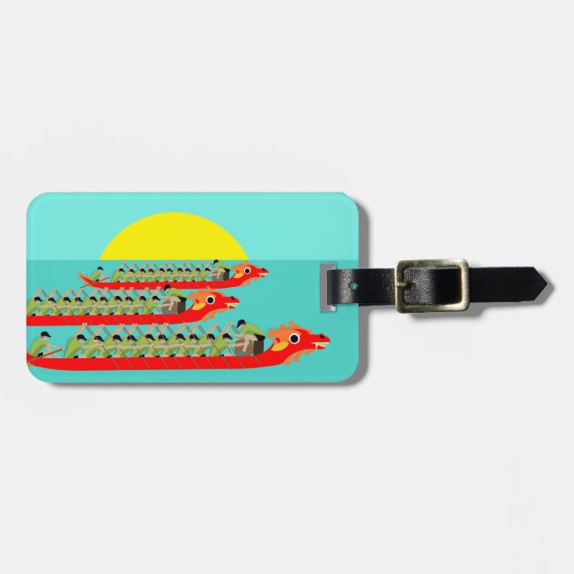 Dragon Boat Racing Luggage Tag (Front Horizontal)