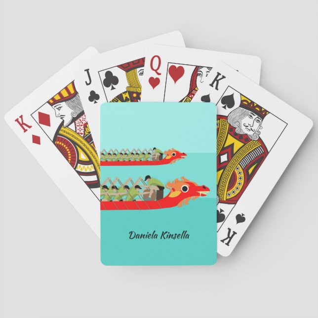 Dragon Boat Racing Playing Cards (Back)