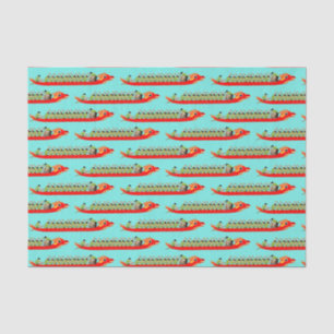 Dragon Boat Racing Tissue Paper