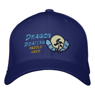 Dragon  Boating , paddle hard Embroidered Hat