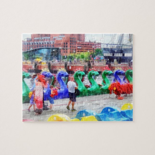 Dragon Boats Baltimore MD Jigsaw Puzzle (Horizontal)