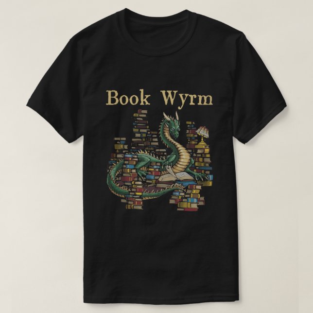 Dragon BOOK WYRM T-Shirt (Design Front)