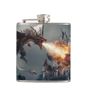 Dragon Breath in Medieval Battleground #4 Hip Flask