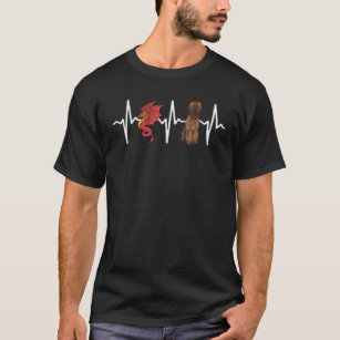 Dragon Briard Heartbeat Dog T-Shirt