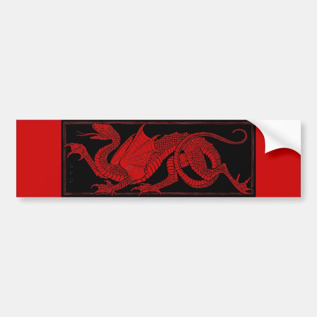 Dragon Bumper Sticker (Front)