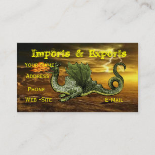 Dragon business cards fully customizable