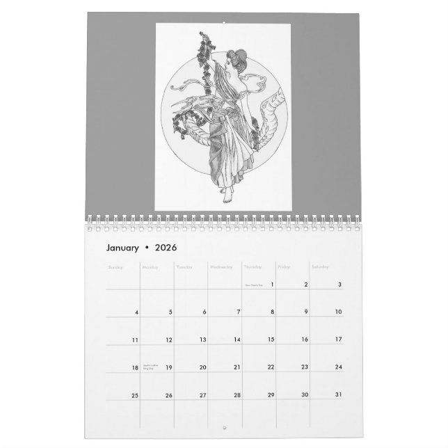 dragon calendar (Jan 2026)