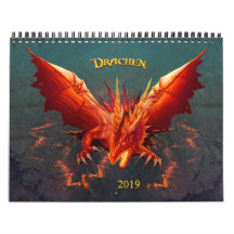 Dragon Calendar, Dragon Calendar (28cm x 22cm)