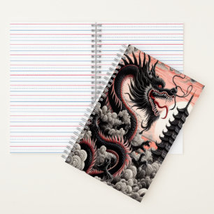 Dragon Calligraphy Notebook 