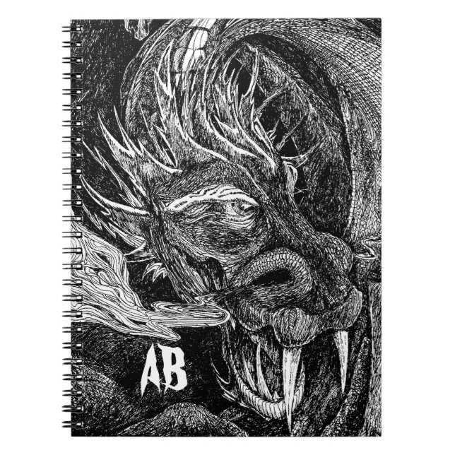 Dragon ; carnet des initiales (Devant)