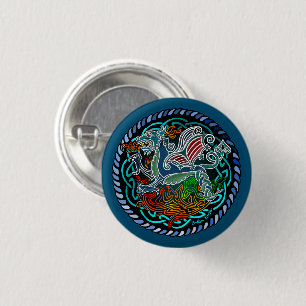 Dragon Celtic 1 Inch Round Button