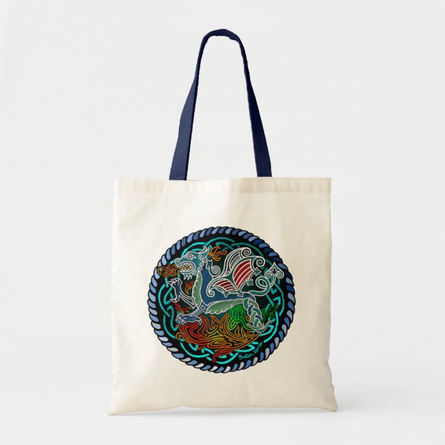 Dragon Celtic Tote Bag (Front)