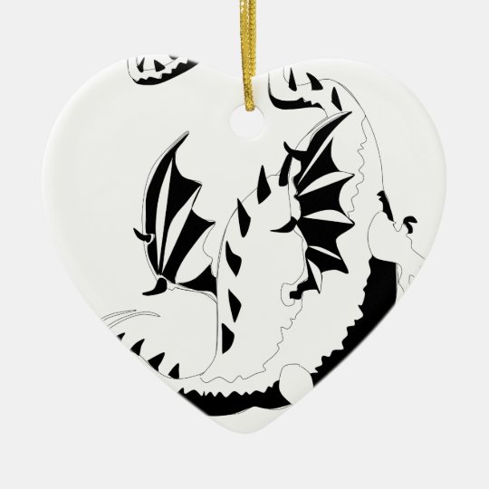 dragon ceramic ornament