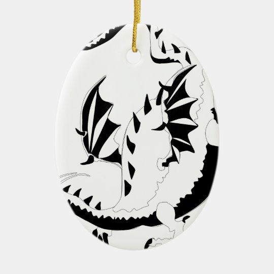 dragon ceramic ornament