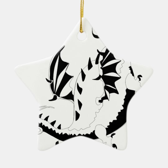 dragon ceramic ornament