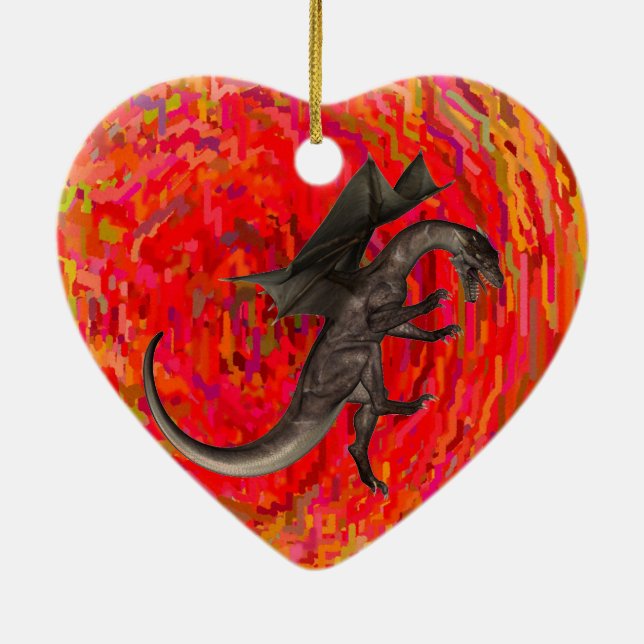 Dragon Ceramic Ornament (Back)