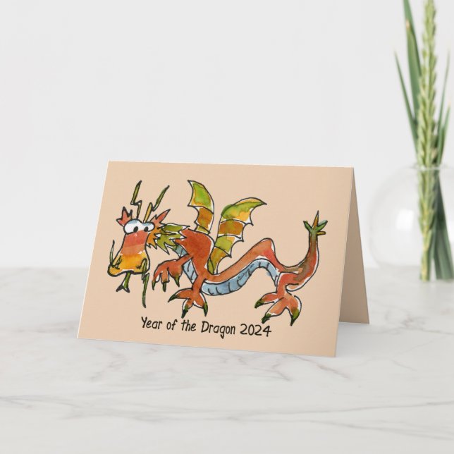 Dragon Chinese New Year Card (Front)