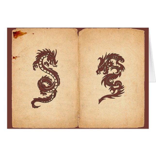 Dragon chinois, Dragon rouge, Imaginaire, Mytholog (Devant horizontal)
