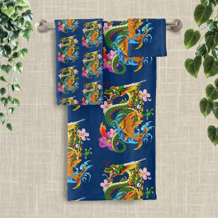 Dragon chinois vert Koi