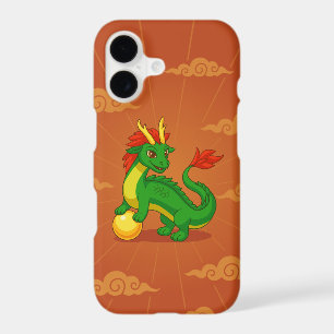 Dragon Chinois Vert Nom Personnalisé Rouge