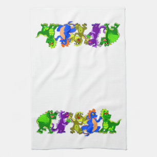 Dragon Chorus Line Kitchen Towel