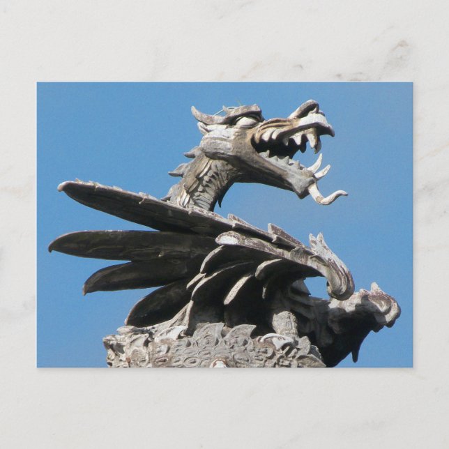Dragon, City Hall Cardiff, Wales, UK Postcard (Front)