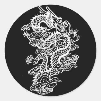 dragon classic round sticker