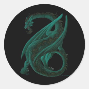 Dragon Classic Round Sticker