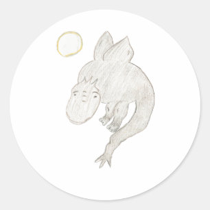 Dragon Classic Round Sticker