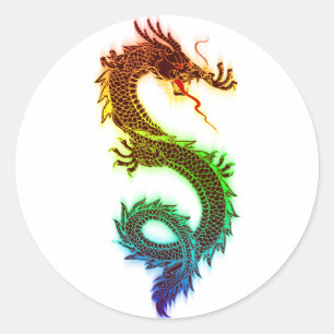 Dragon Classic Round Sticker