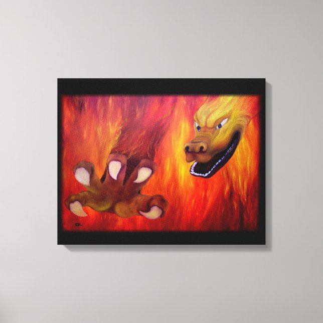 Dragon Claw - Red Dragon Canvas Print (Front)