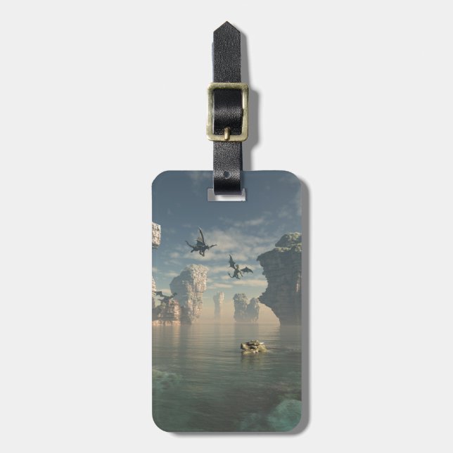 Dragon Cliffs Luggage Tag (Front Vertical)