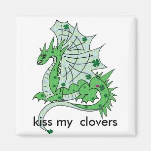 Dragon clover magnet