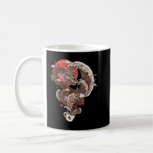 Dragon Coffee Cup Great Wave Japan Themed