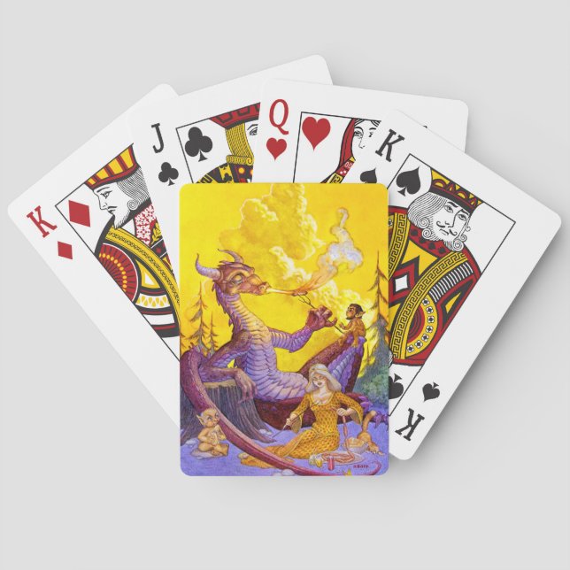 Dragon Cookout Playing Cards (Back)