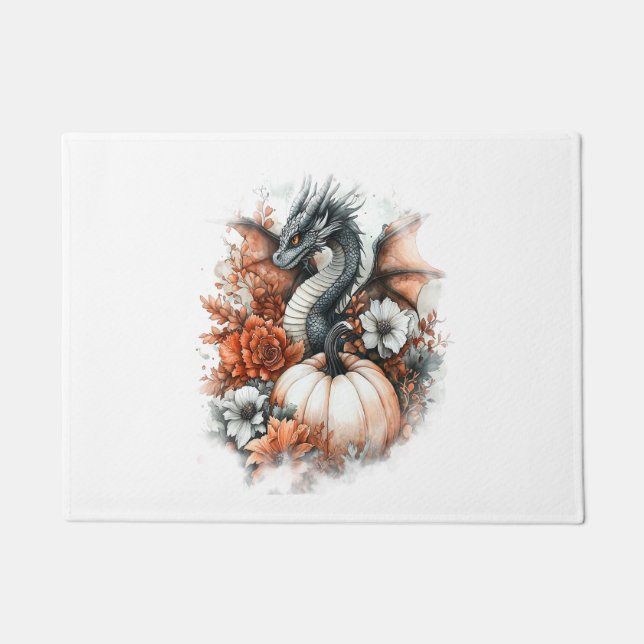Dragon Country Pumpkin Doormat (Front)