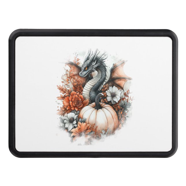 Dragon Country Pumpkin Trailer Hitch Cover (Front)