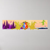 Dragon Crest Cute Cartoon Dragons World
