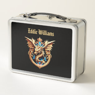Dragon Crest Metal Lunch Box