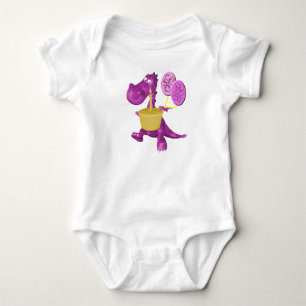 Dragon Cupcake And Balloons Baby Bodysuit