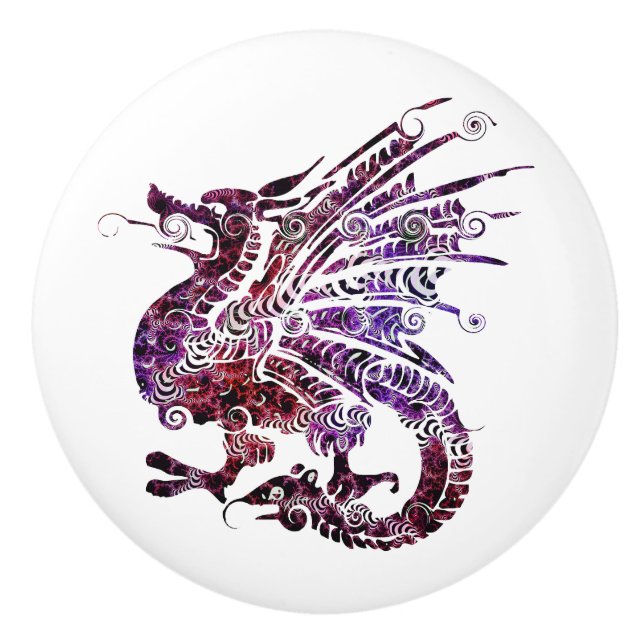 Dragon Custom Ceramic Pulls/Knobs Knob (Front)