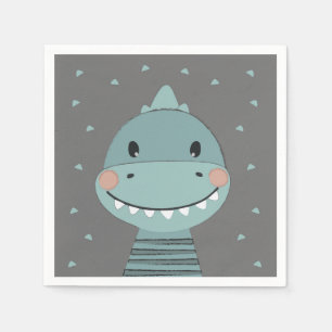 Dragon Cute Cartoon Kids Baby Boy Napkin